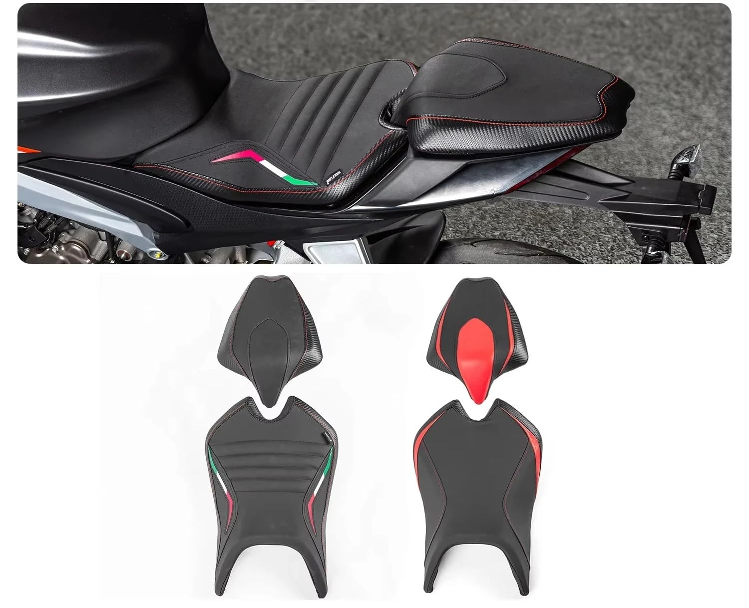 Asiento de motocicleta para conductor RS660 almohadilla trasero 2021 2022 5