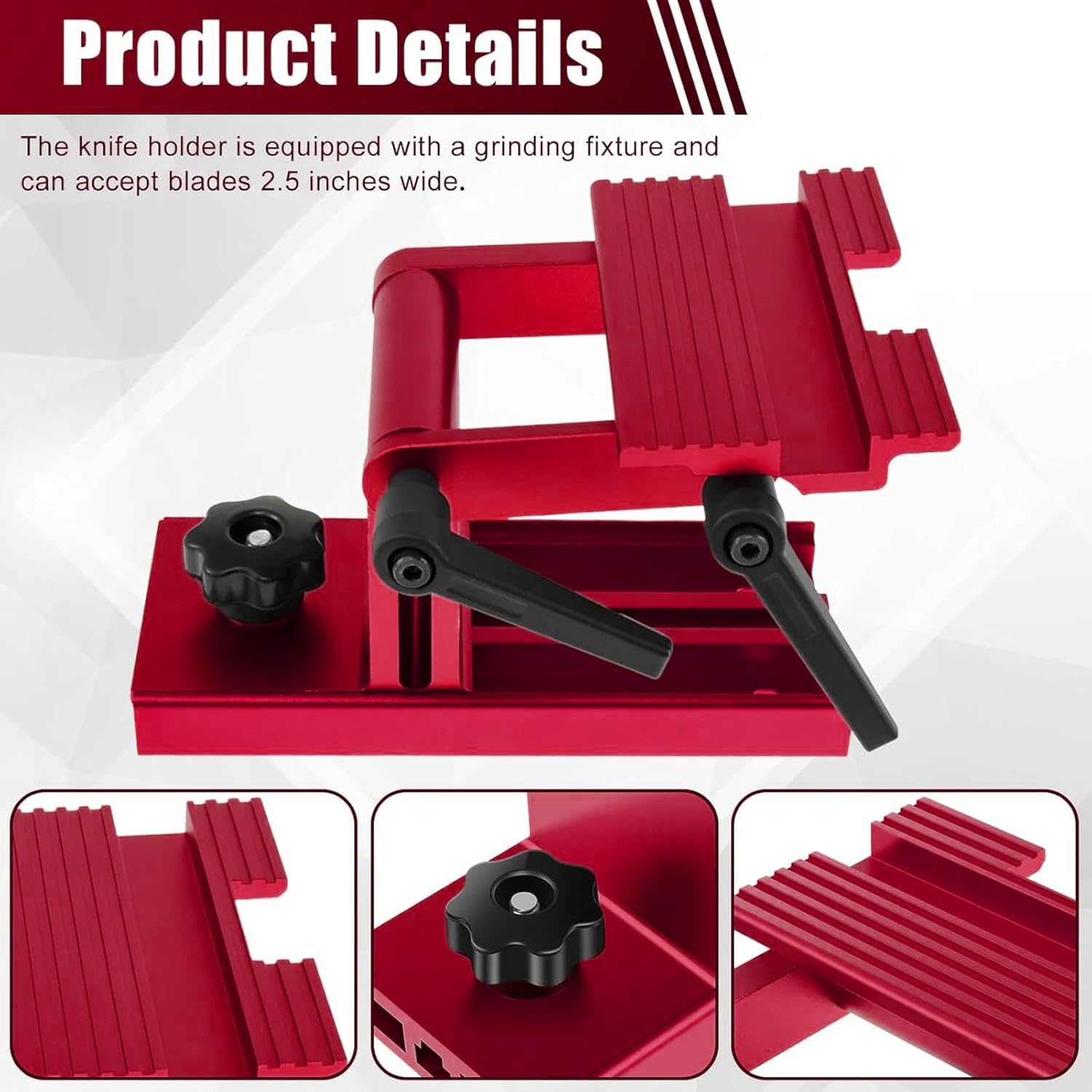 Sharpening Tool Rest Jig Adjustable Replacement Tool Rest Sharpening Jig, Sturdy Aluminum Alloy Adjustable Grinding Tool Stand Fixture for 6 Inch 8 Inch Diameter Grinder