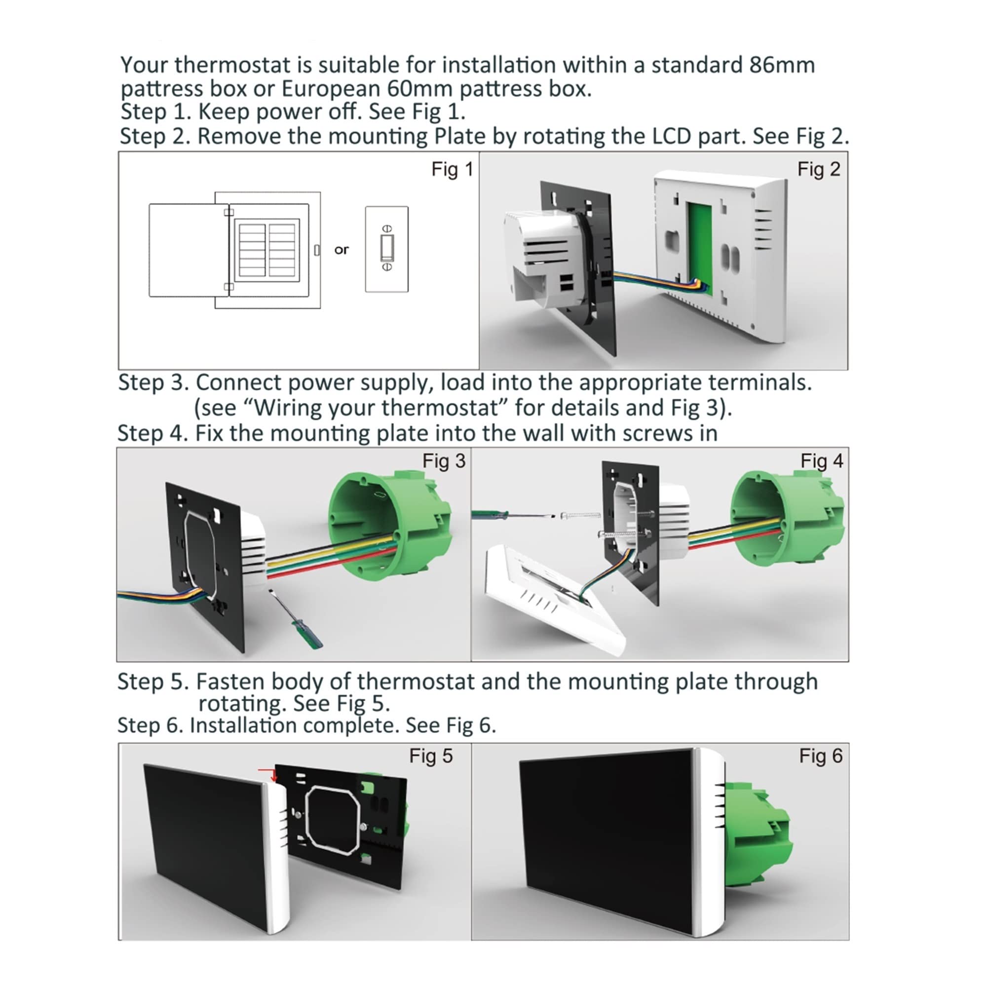 Czujnik termometru, WIFI Smart Device Centralny klimatyza(Nero,2P WIFI)