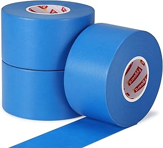 Blue Painters Tape 1.89In x 55Yd Painters Tape 3 Rolls Painters Blue Tape for Wall Masking Edge Treatment Packing DIY Crafts, Home Use