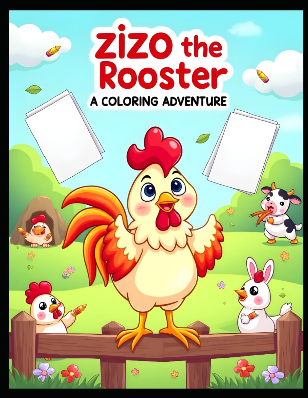 Zizo the Rooster: A Coloring Adventure