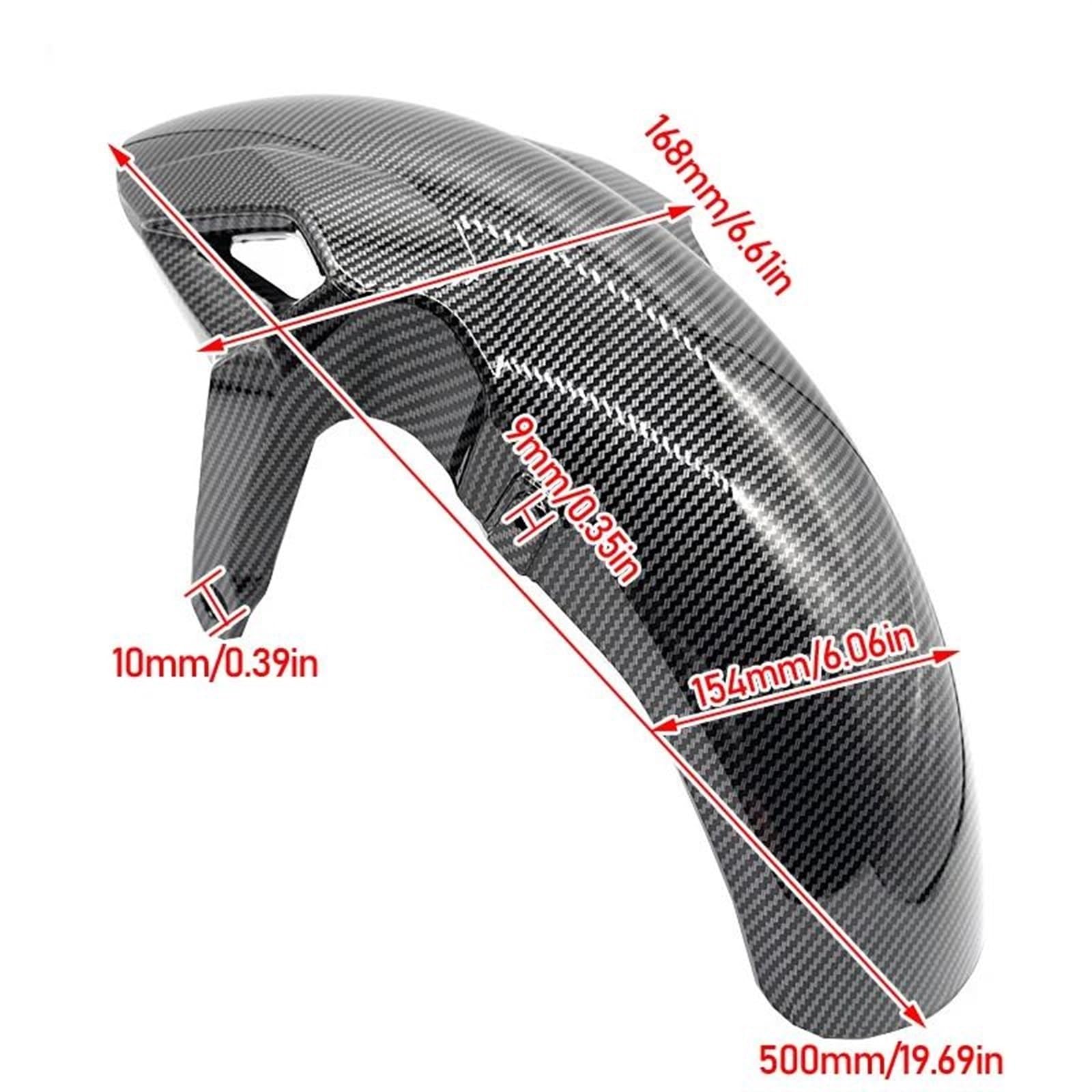 Kawasaki Z650 Ninja650 Vorderer Kotflügel Spritzschutz Carbon Fiber 2017-2021
