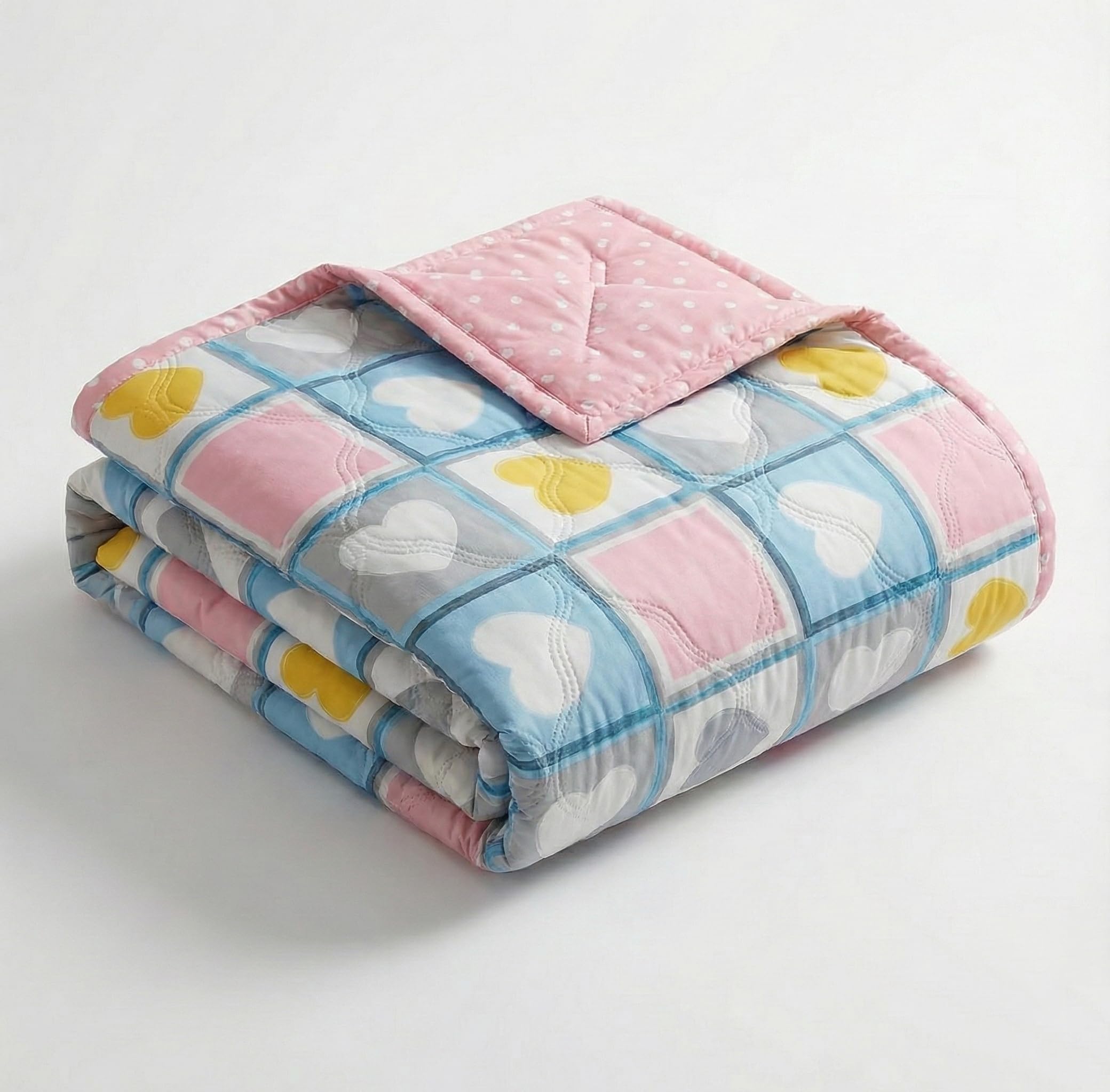 Cotton Quilt for Single or Double Bed | Lightweight Floral Comforter | Reversible All-Season Dohar Blanket-image-8
