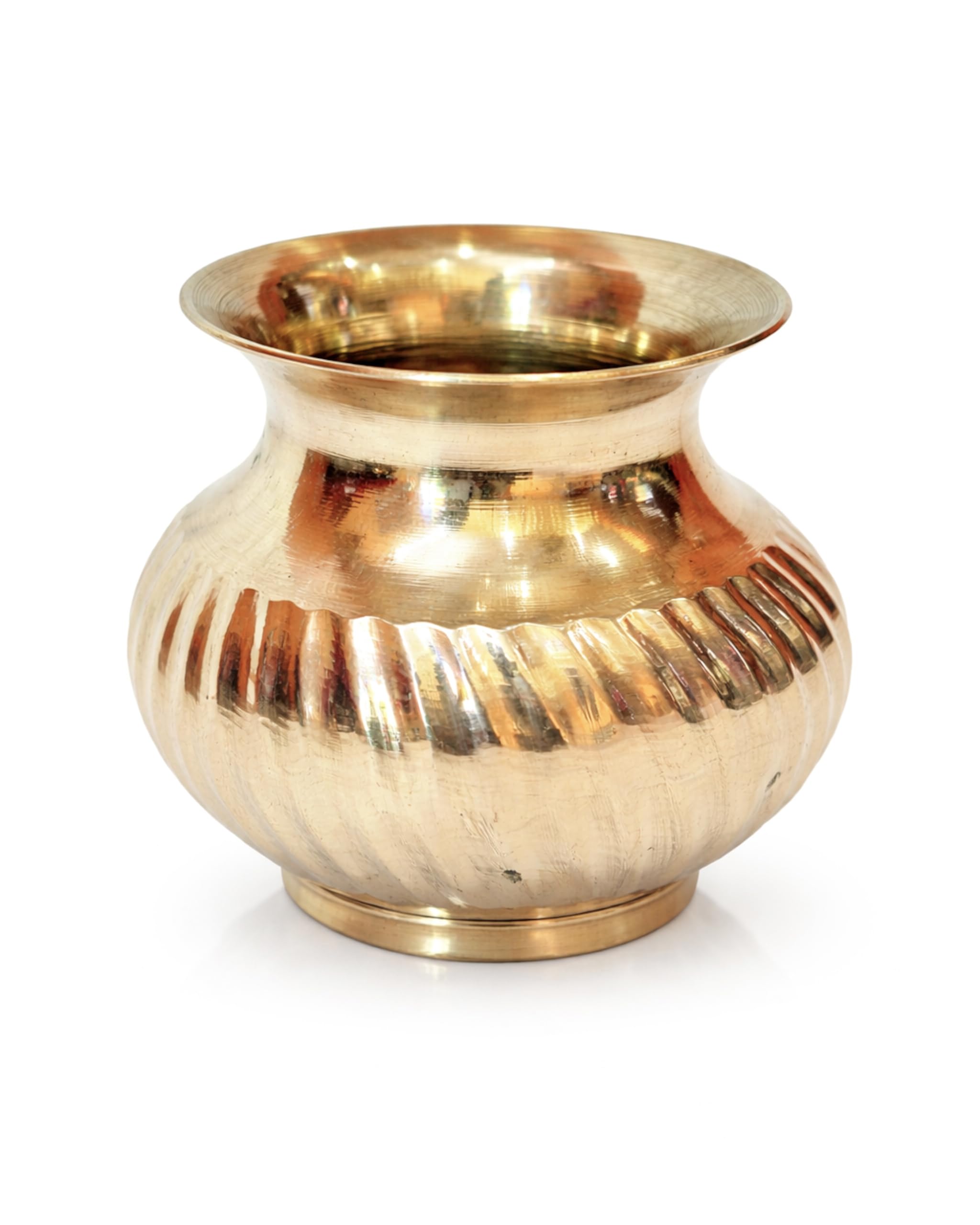 Bronze (Kansa) Puja Kalash Lota || Golden Kalash Lota for Pooja Weight - 200 Gram 200ml-image-28