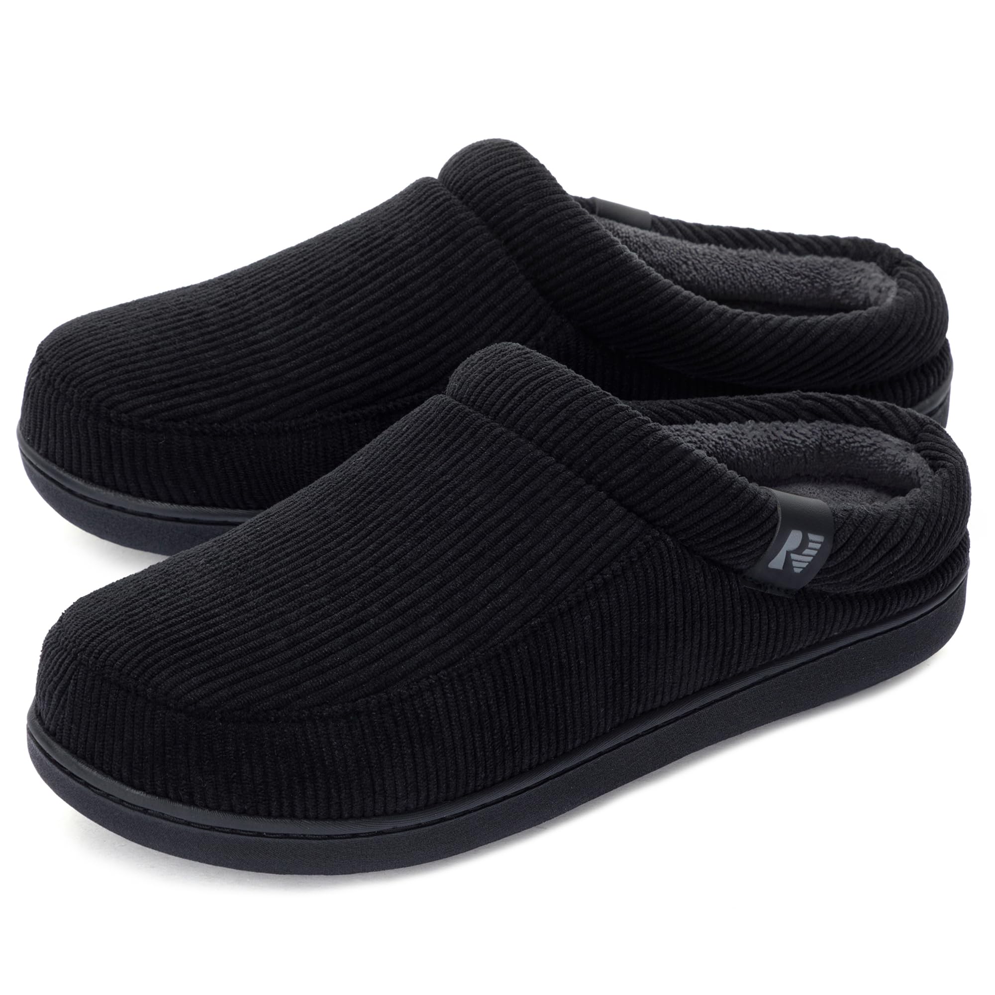 RockDove Mens Ribco Corduroy Slip-On House Slipper with Memory Foam and Indoor Outdoor Sole