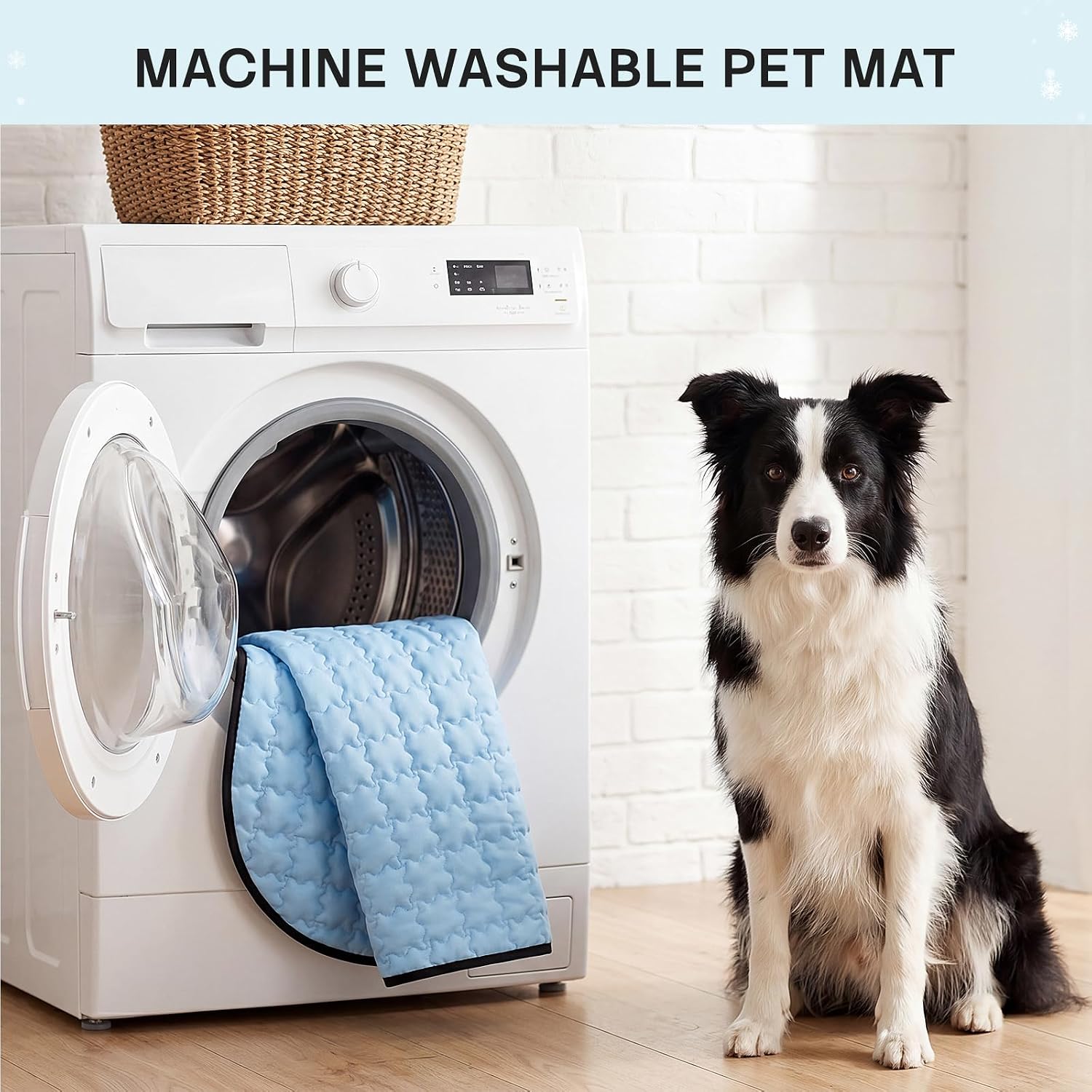 ROOMTECT Dog Cooling Mat, 59" Extra Large Thick & Breathable Q-Max>0.5 Cooling Pad for Dog Waterproof Dual-Sided Fabric for All Seasons Pet Cooling Mat for Indoor and Outdoor - Blue