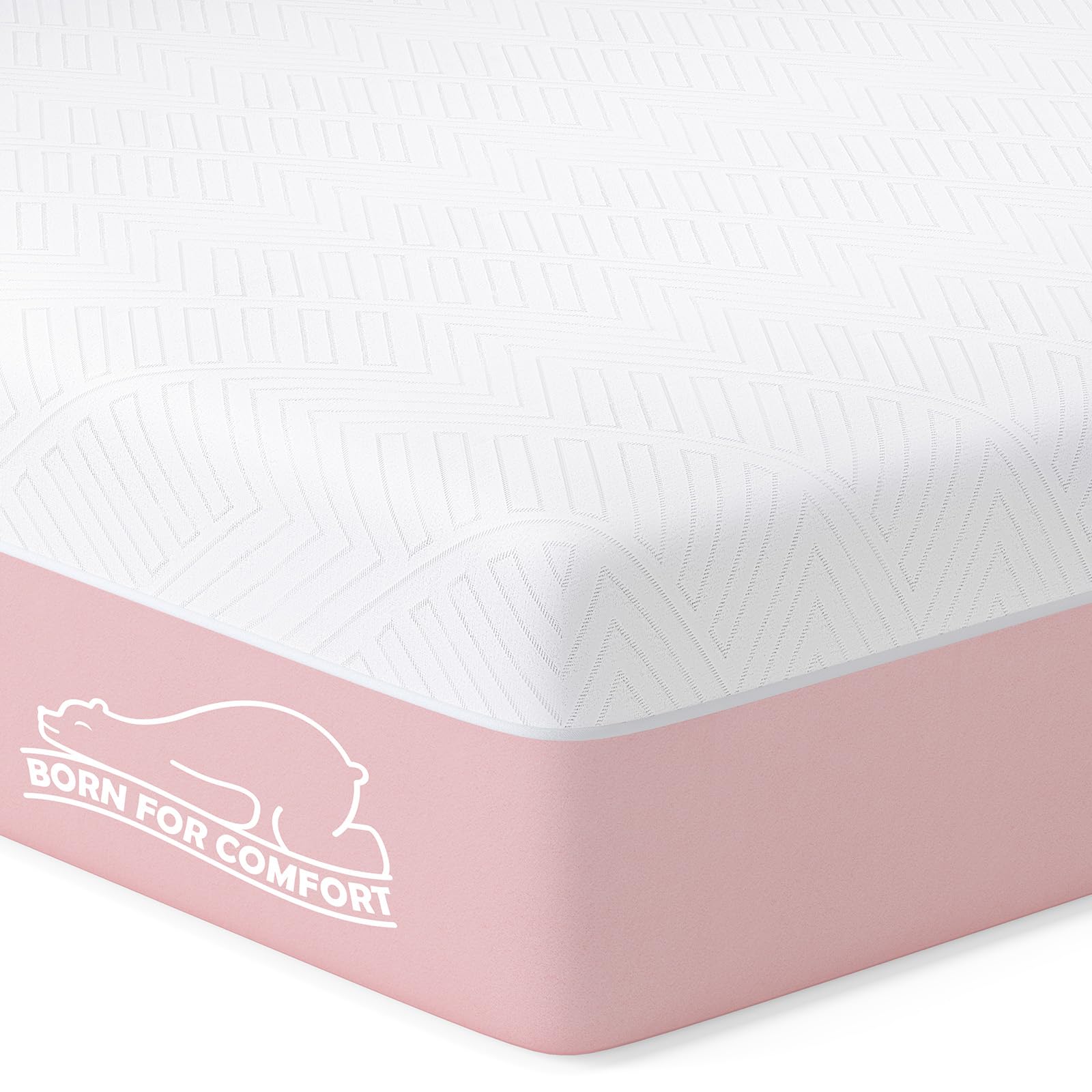 wowttrelax Colchón individual de 3 pies, colchón ortopédico de espuma viscoelástica individual, 9 zonas de firmeza media con tela suave, funda extraíble, colchón de cama individual de 90 x 190 x 15 cm