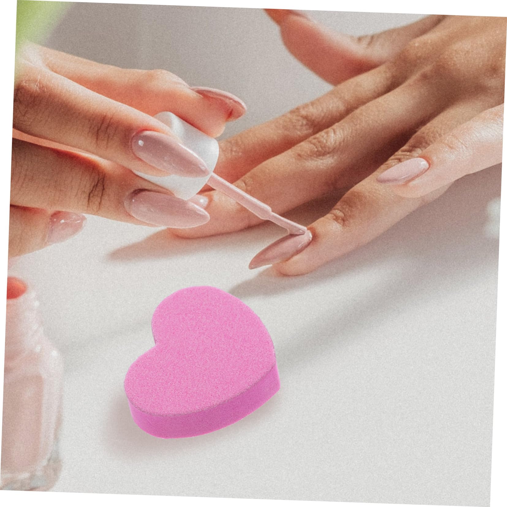 Beaupretty 150piezas Archivos De Uñas De Esponja Doble Cara Para Manicura y Pedicura Herramientas Lavables Para Pulido De Uñas Naturales y Acrílicas Rosa