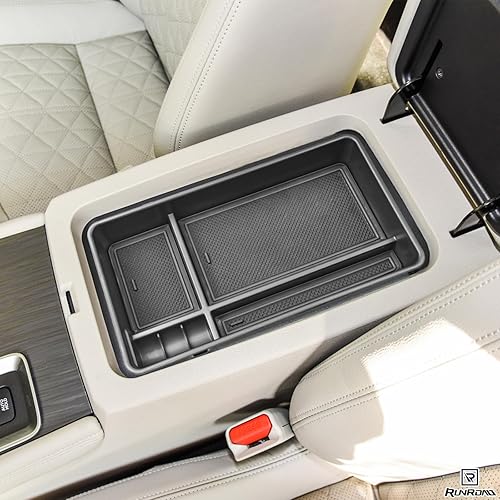 Miniatura 5 de RUNROAD Bandeja organizadora de consola central compatible con accesorios Nissan Altima 2019 2020 2021 2022 2023 2024 2025, bandeja para