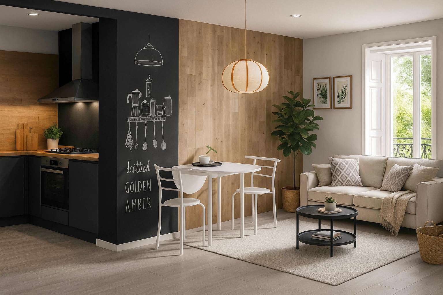 MOMMA HOME Tavolo da Cucina Allungabile e Set di 2 Sedie Modello Leva, Colore Bianco