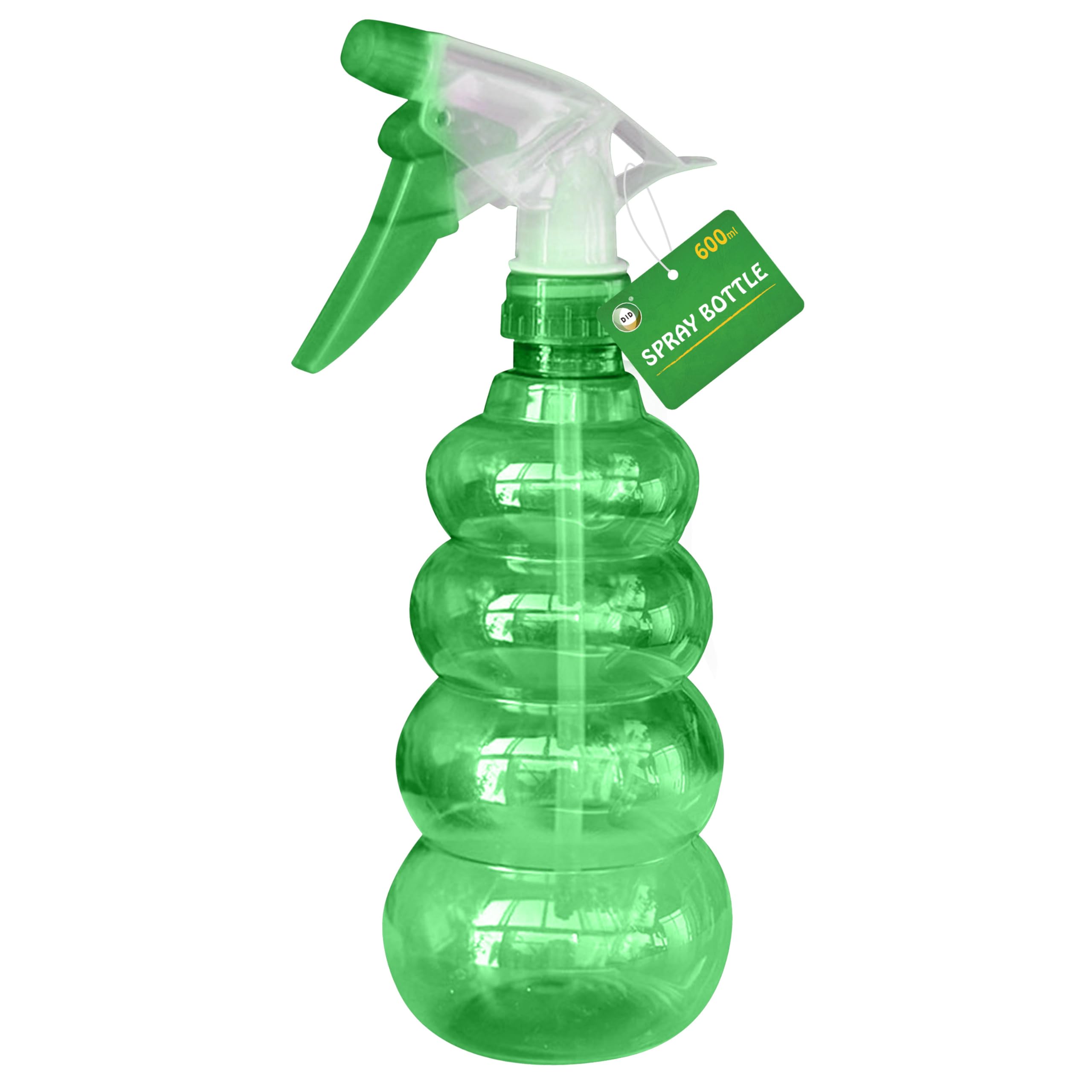 DID 600ml Spray Bottle, Adjustable Trigger Sprayer for Plants, Cleaning Solutions, Hairdressing, Gardening and Household Tasks, Refillable Mist Spray Container for Indoor and Outdoor Everyday Use