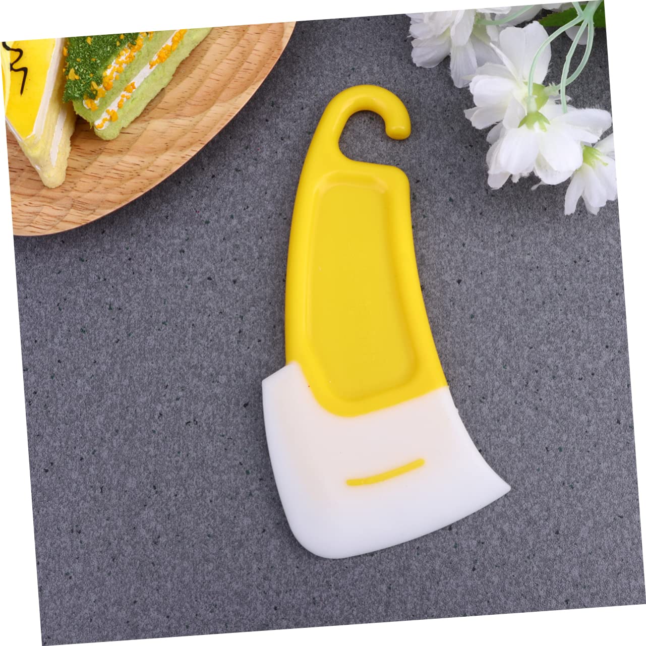OKUMEYR Ergonomic Handle Pan Scraper Nonstick Silicone Frying Pan Cleaning Tool Dish Brush Gum Storage Cover for Kitchen