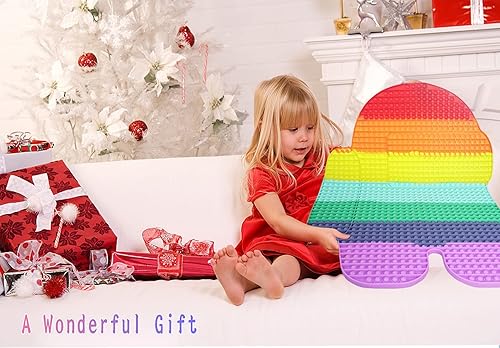 Miniatura 2 de Gigante Jumbo Among Push Pop Fidget Toys, Big Huge Most Biggest in the World, 34 pulgadas 100000 Bubble Extra Large Popper Toys, Autismo Ansiedad