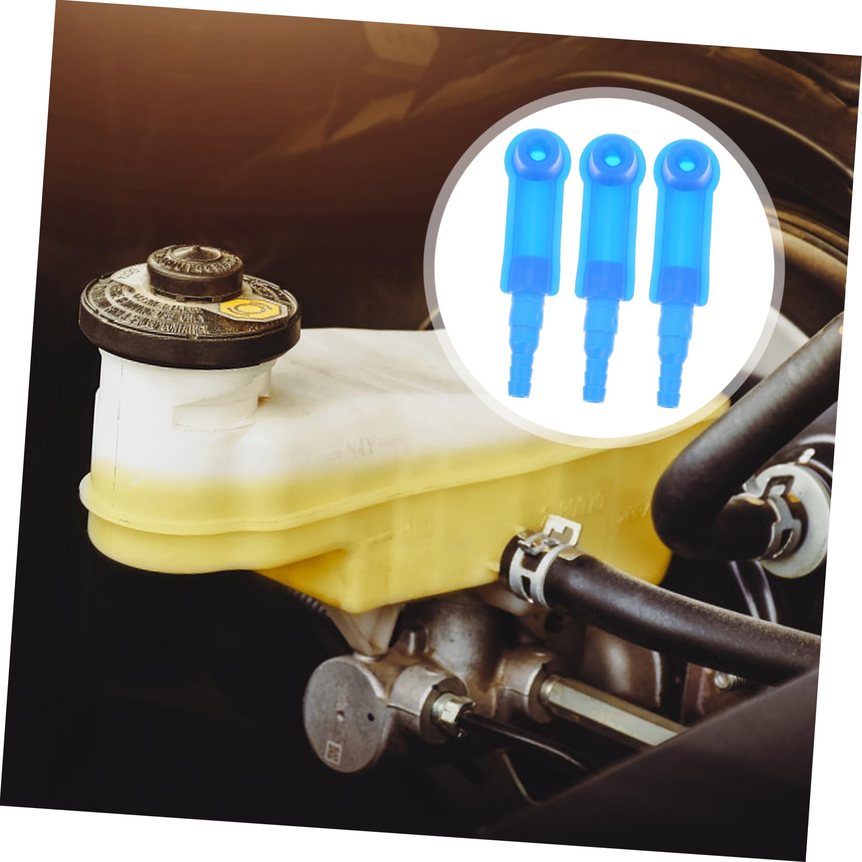 MUCKLILY Versatile 5pcs Brake Fluid Changer Sturdy Connector for Quick Bleeding