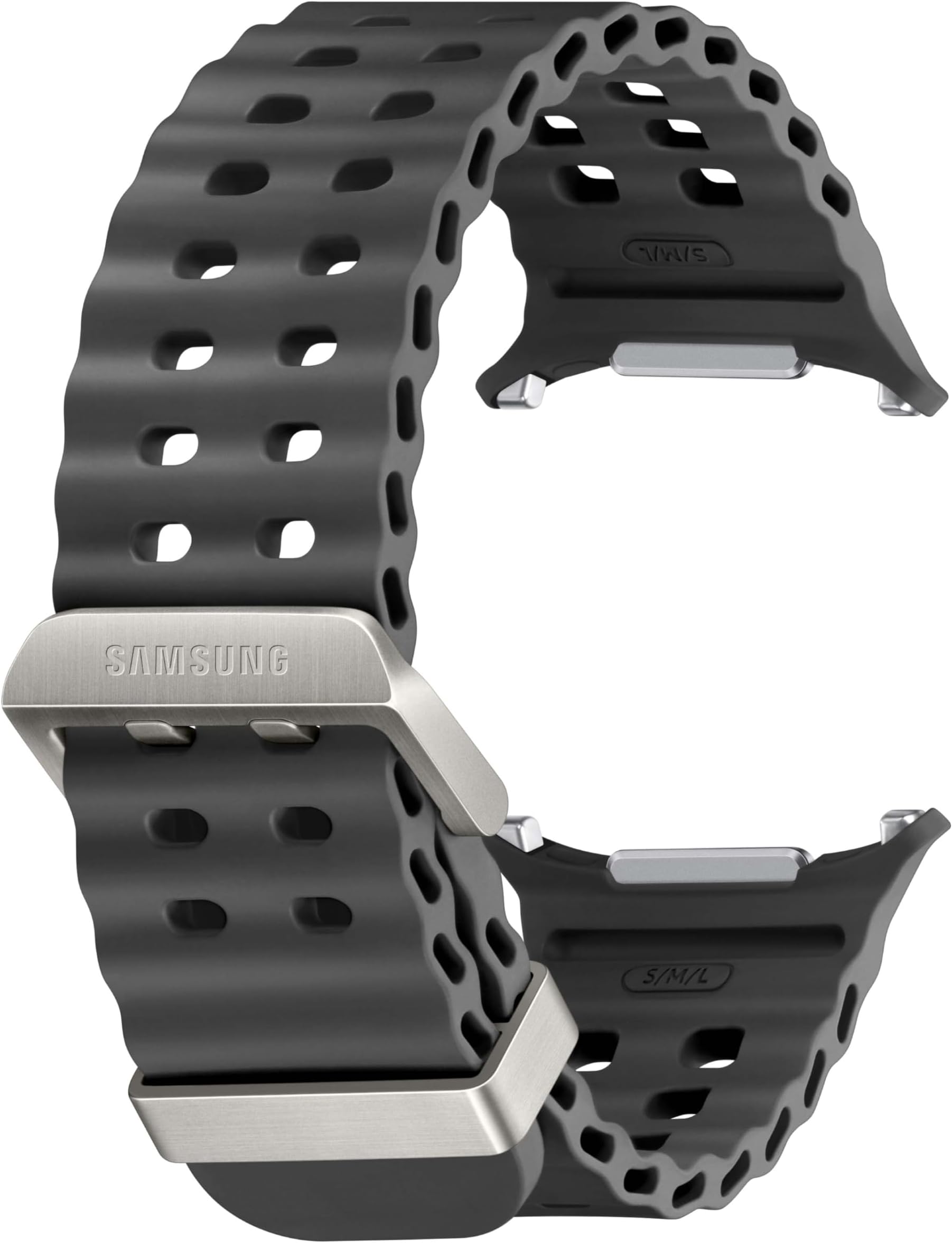 Galaxy Watch Ultra Marine Band, Smartwatch Replacement Strap for Men and Women, One Click Attachment, ET-SNL70MBEGUJ, Dark Gray