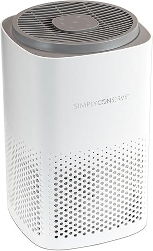Miniatura 9 de Simply Conserve Energy Star - Purificador de aire HEPA de mesa para el hogar limpia 6,960 pies 3 por hora, True HEPA  13 filtros, en blanco con