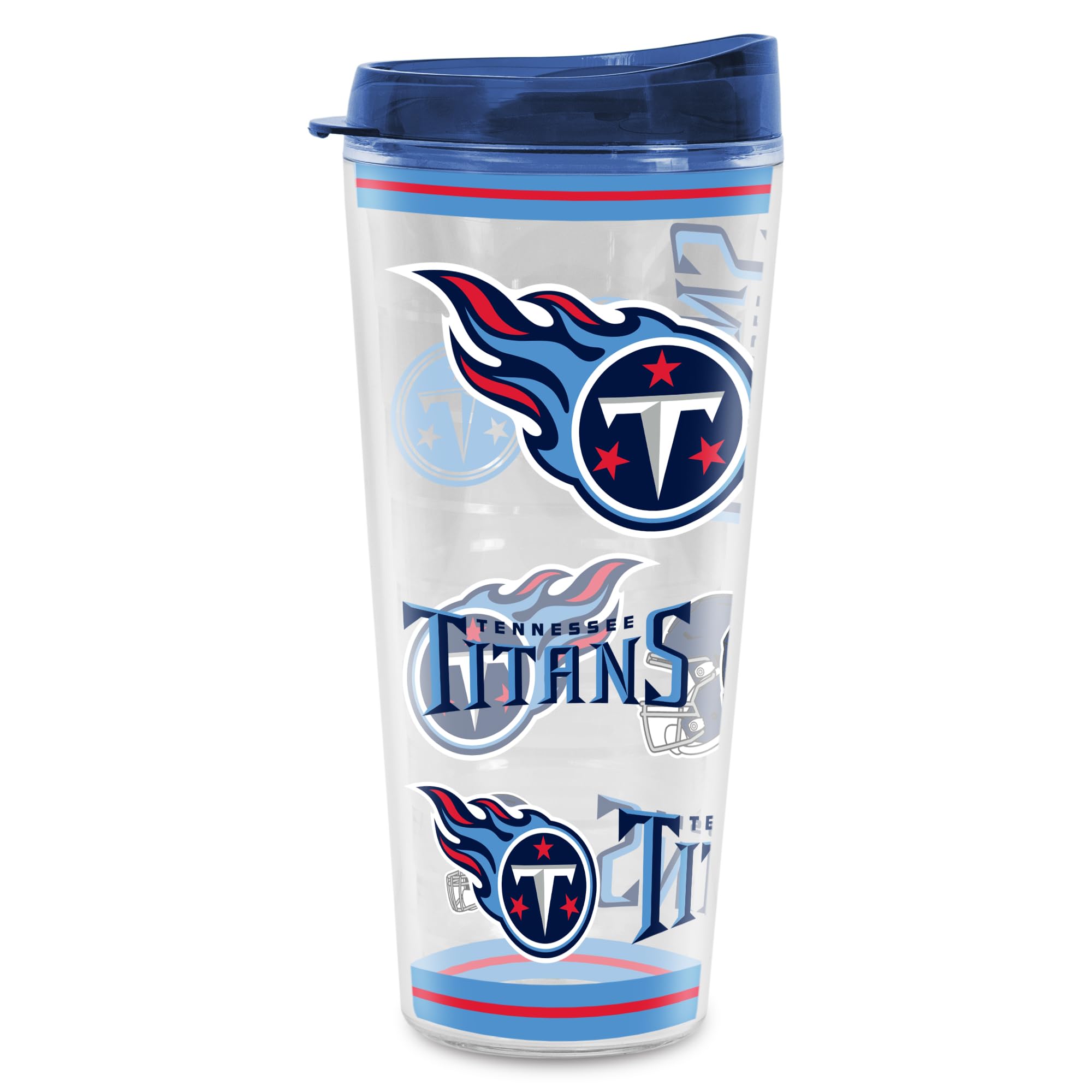 Rico Industries NFL Football Tennessee Titans Double Wall 20oz Tritan Tumbler