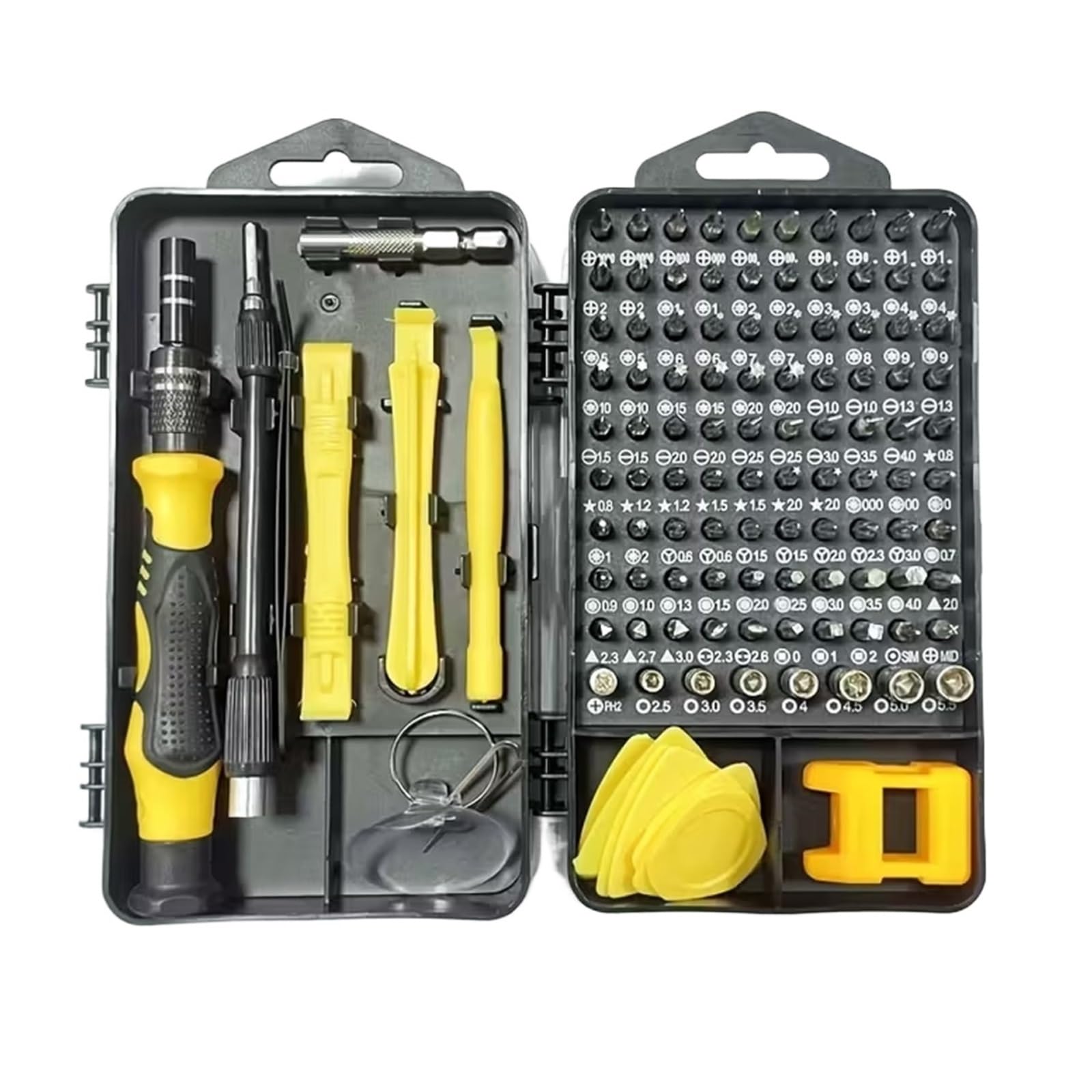 Khfgdhg 115Pcs Yellow 115 In 1 Precision Screwdriver Set Electronics Repair Tool Kit Hand Tool Sets(115Pcs Yellow)