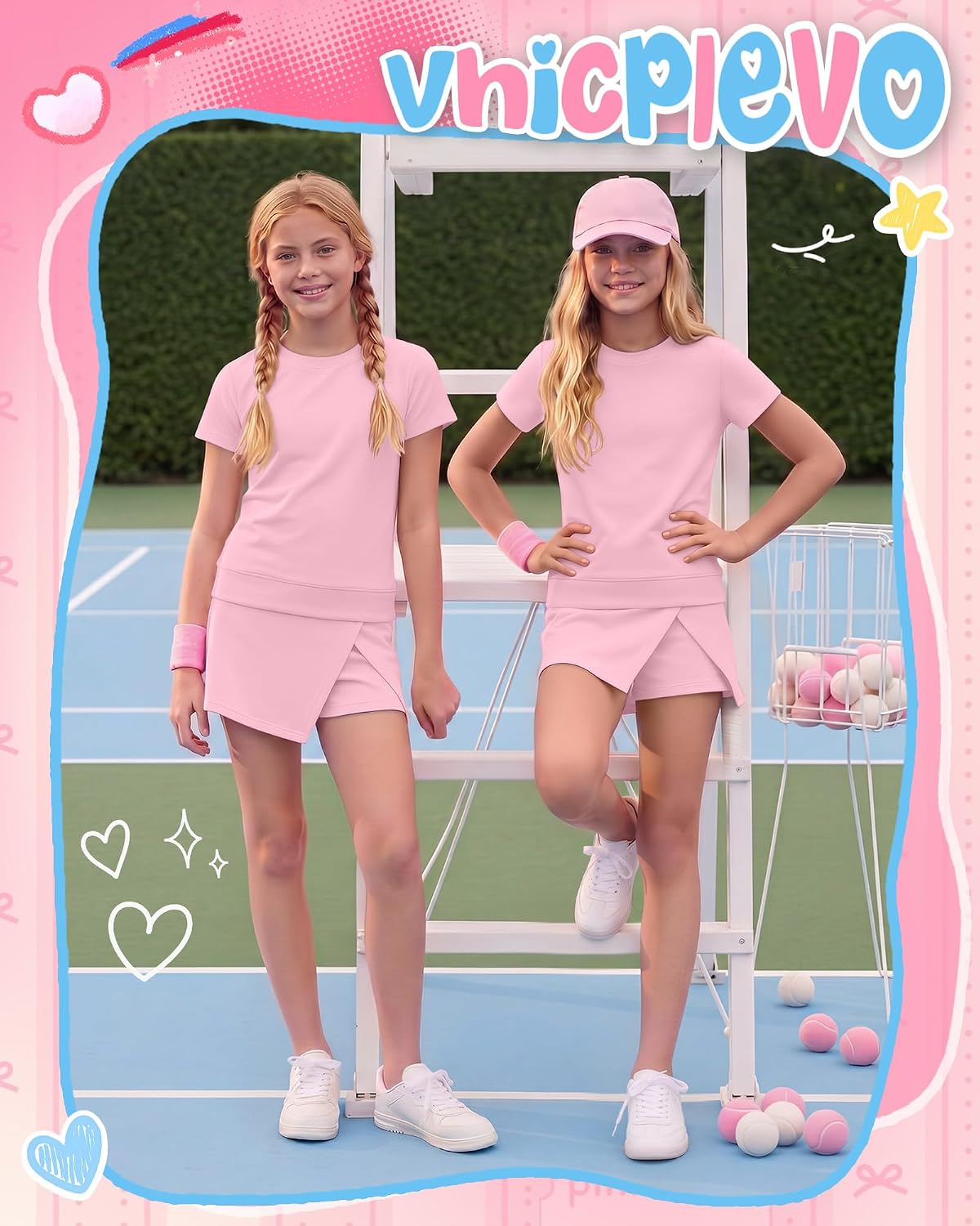 Girls 2 Piece Summer Skirt Set