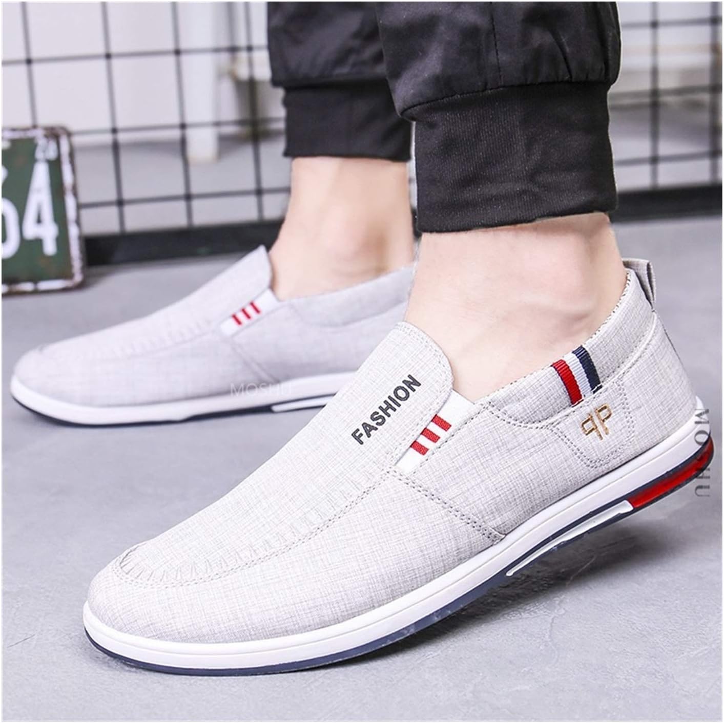 Amazon.com: Zapatillas de hombre de verano zapatos de lona para hombre,  zapatos casuales, zapatos de conducción, color negro, zapatos para hombre  hombre (color: azul, tamaño: 9.5) : Ropa, Zapatos y Joyería