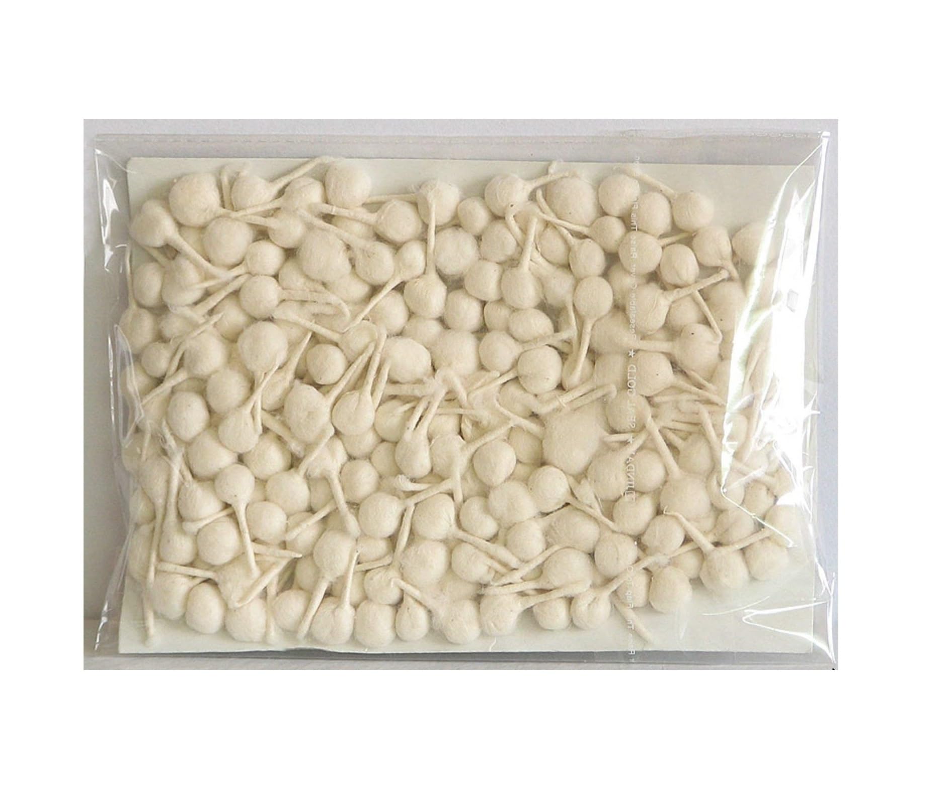 Om Phool Batti White GOL Handmade Diya Pooja Batti Round Cotton Wicks for Puja (100)-image-38