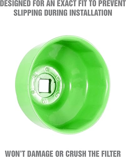 Miniatura 4 de OEMTOOLS 87142 Llave de filtro de aceite de 14 flautas de 2.559 in, removedor de filtro de aceite para automóvil económico, evita el deslizamiento y