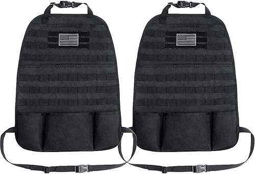 Miniatura 10 de Tacticool - Organizador de respaldo para asiento de coche, diseño de equipo para transportar carga, ligero y modular táctico actualizado, ajuste