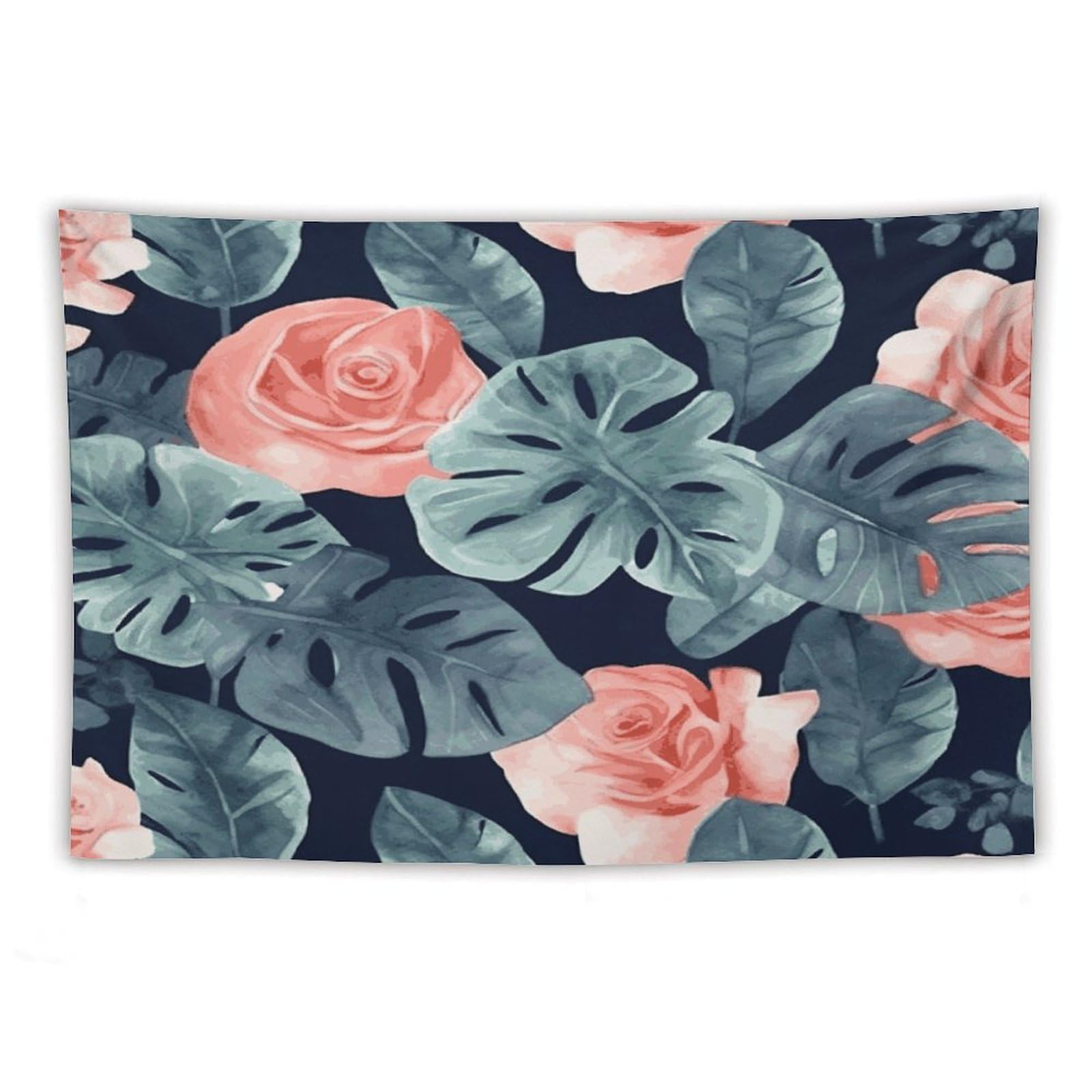 LDGSUPH Watercolor Monstera Pattern Tapestry Wall Hanging Decor Anti-fading Aesthetic Wall Tapestries Fashion Wall Blanket Decor Modern Wall Art Tapestry for Bedroom Home Decor 40"x60"