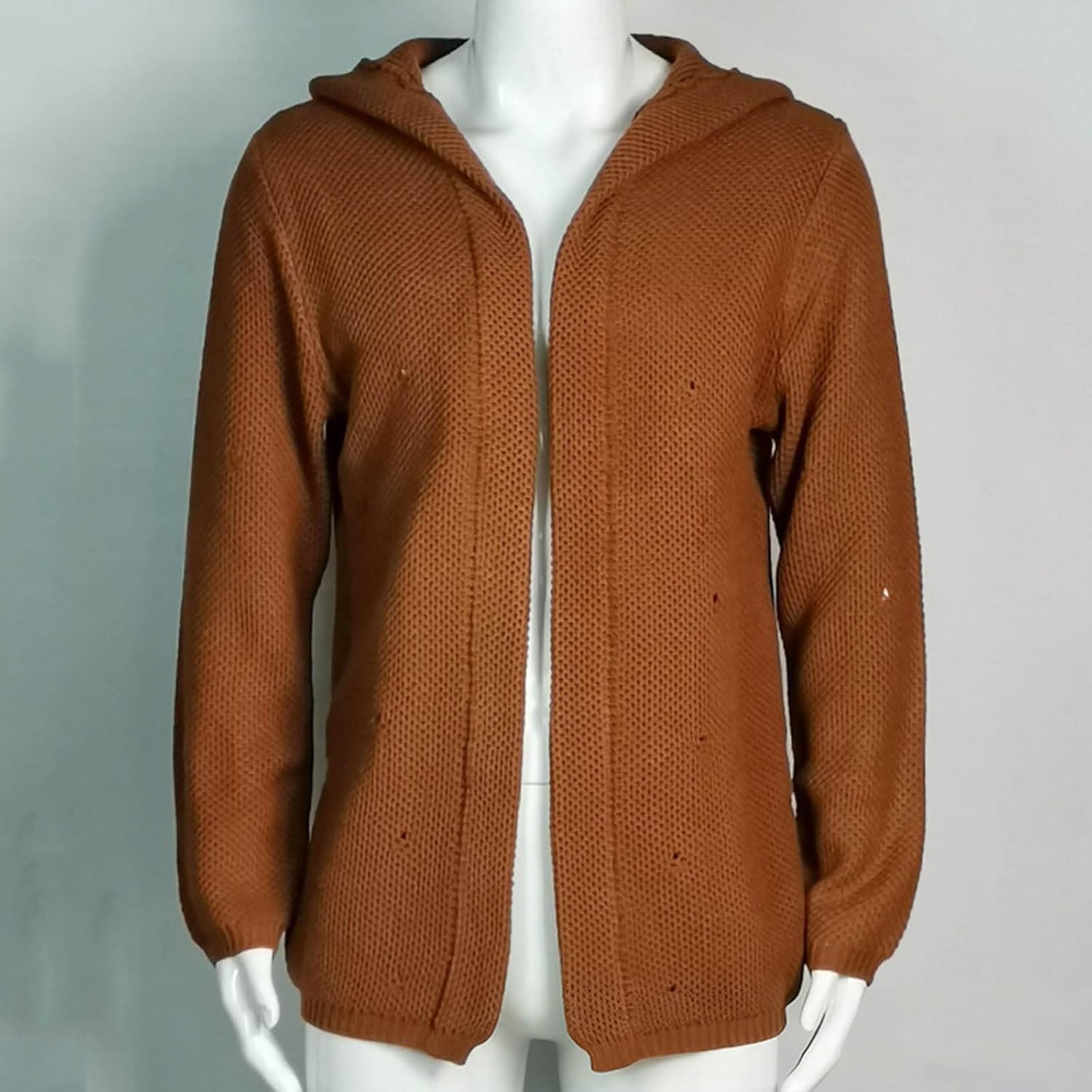 Hooded Zipper Jackets for Men, Long Sleeves Fleece-Lined Sweatshirt for Everyday Casual Comfort Wear, Oversized Coats