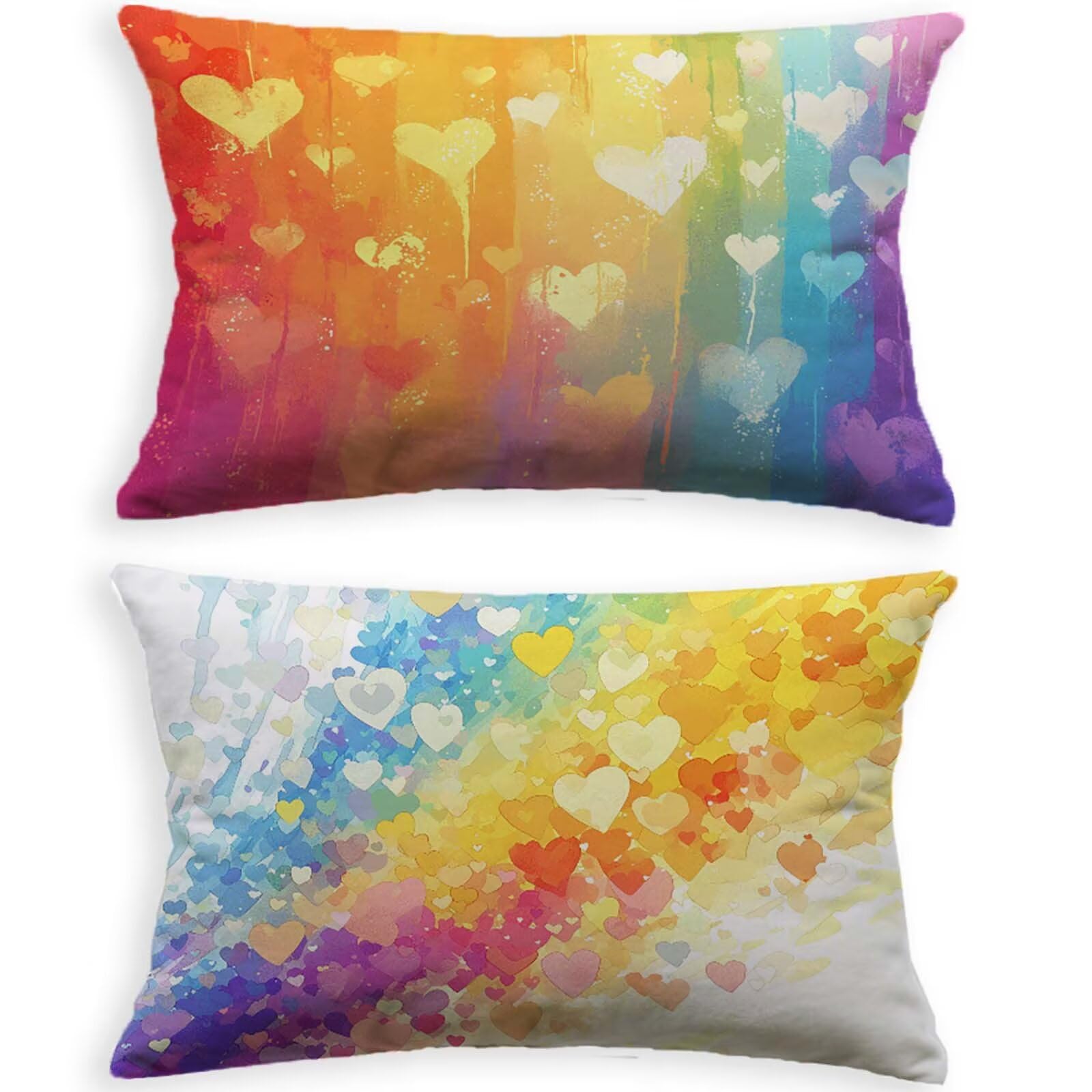 Housse de coussin couleur velours 80x100cm taie oreiller rectangulaire pour deco automne