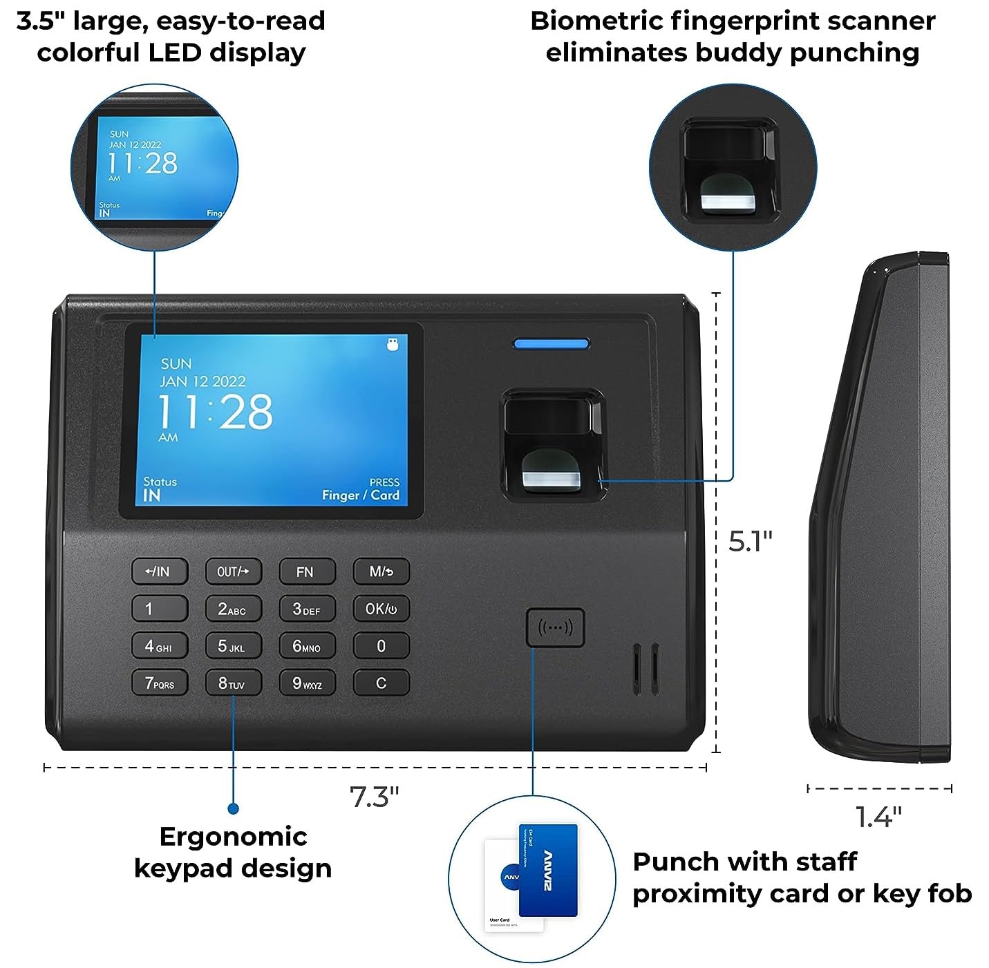 Trasferimento dati ANVIZ EP300 al computer per la gestione delle buste paga