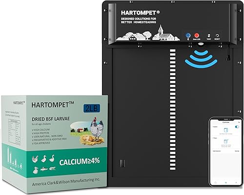 Miniatura 2 de HARTOMPET Better Than Dry Mealworms para pollos 2 libras – 85 veces más calcio que gusanos de comida – Aditivo para piensos de pollo sin OMG