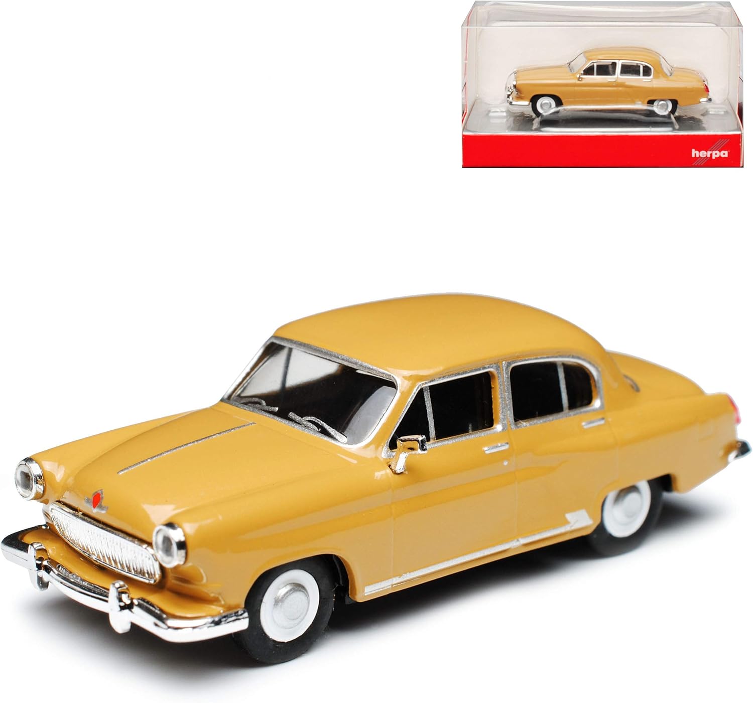 Wolga GAZ Volga M21 Limousine Braun 19561970 H0 1/87 Herpa Modell