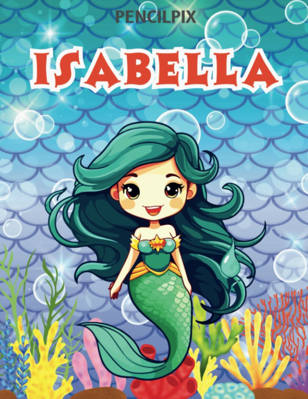 Isabella: Personalized Coloring Book For Isabella: Theme: Mermaid | Perfect Birthday Gift For Isabella | Ages: 4-8 (Mermaid Coloring Book Present for ... Halloween, Thanksgiving and All Occasions)