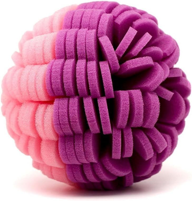 Body Buff - Foam Scrubber Loofah for Exfoliation & Cleansing - Removes Oil, Dirt, Impurities & Dead Skin - Sensitive, Dry, Oily, or Combination Skin - Customize Gentle to Clinical - Purple/Pink