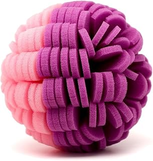 Body Buff - Foam Scrubber Loofah for Exfoliation & Cleansing - Removes Oil, Dirt, Impurities & Dead Skin - Sensitive, Dry, Oily, or Combination Skin - Customize Gentle to Clinical - Purple/Pink
