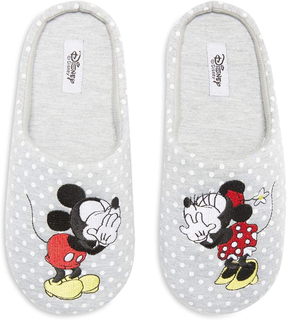 Primark Licenced Disney Minnie Mickey Mouse Slippers Slip on Mules size S M L (S (UK 3-4, EU 36-37))