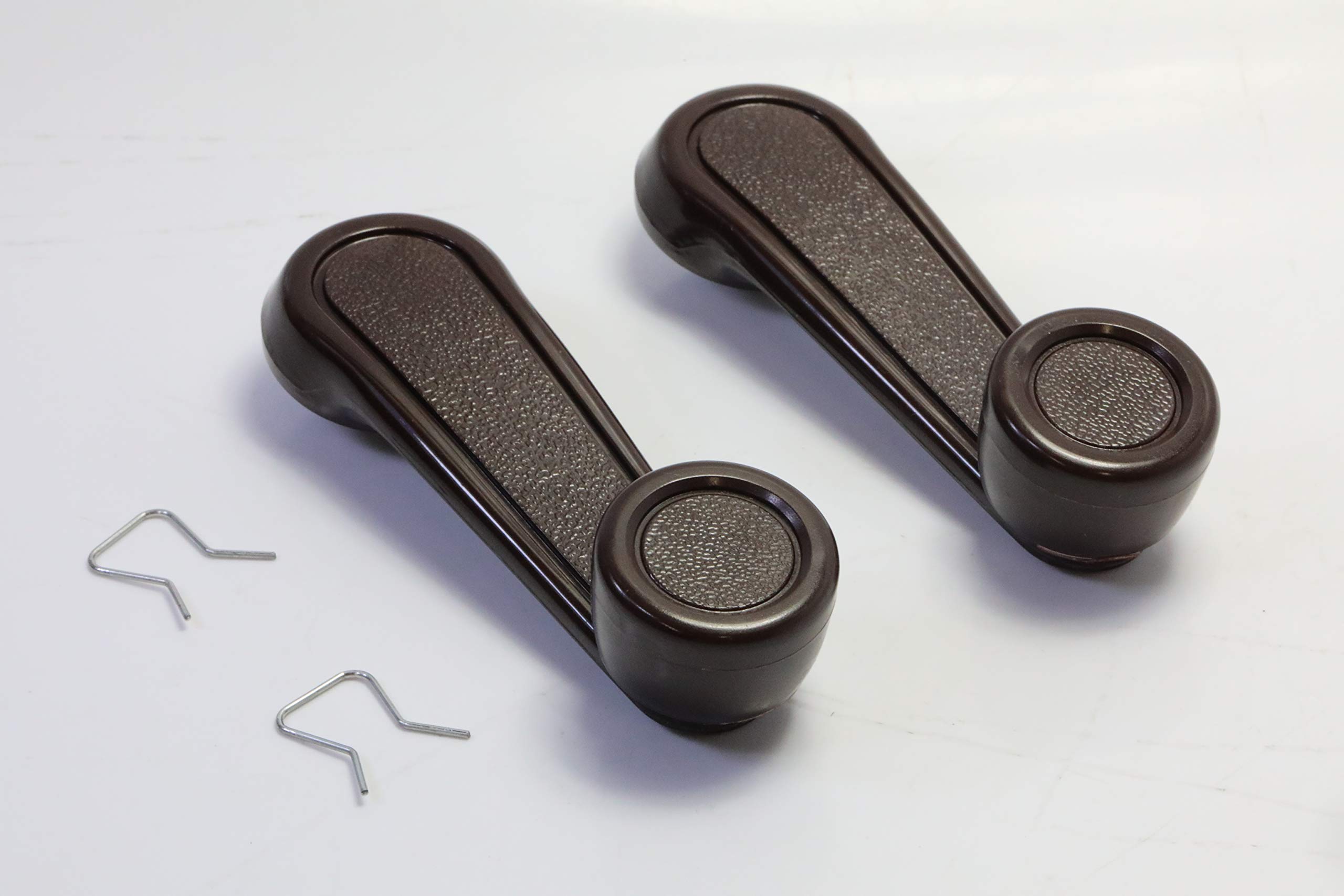 Performance PFM-392684 Interior Window Crank Handle with Zinc Pair Set Brown for Various Toyota Models