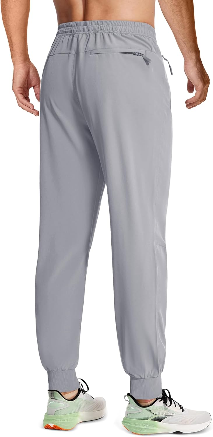MAGCOMSEN Men's Joggers with Zipper Pockets Lightweight Hiking Sweatpants Athletic Pants for Men Running Workout Traning Gym - Image 2