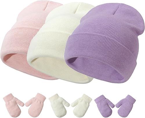Conjunto de sombreros y mitones para bebé, gorro de hospital, guantes para recién nacidos, para bebés, niños y niñas