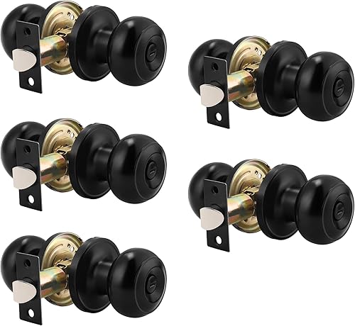 Vista 40 de Probrico 609-ORB-BK - Perilla para puerta de baño, interior, sin llave, color bronce aceitado. Oil Rubbed Bronze