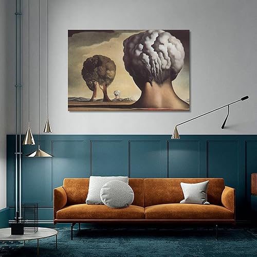 Vista 169 de 40 pinturas famosas de Dali - Salvador Dalí - El Ángelus arquitectónico del mijo - Póster artístico en lienzo y arte de pared, póster moderno