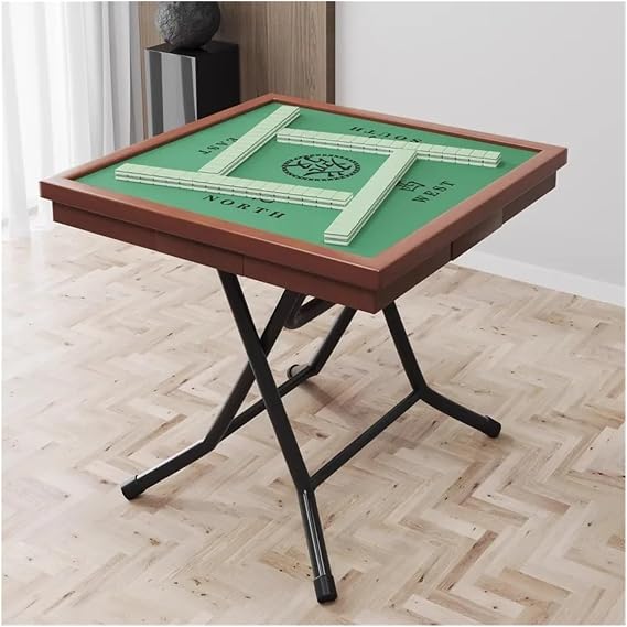 Folding Mahjong Table Mahjong Table Household Folding Chess And Card Hand Rubbing Simple Manual Square Small(Color3)