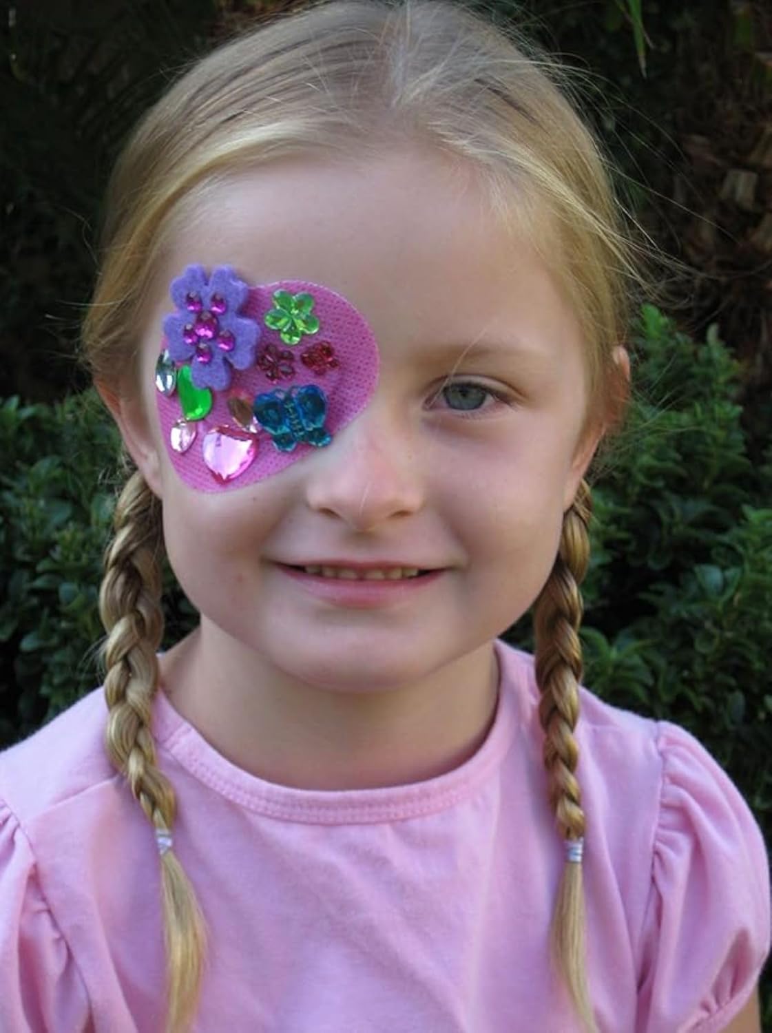 Eye Patches for Girls Flower Eye Patch Kit (Medium Patches Size for Ages 1-4yrs)