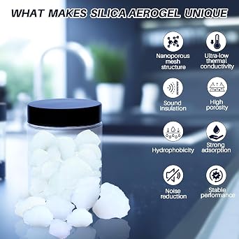 150mL Aerogel, Silica Aerogel Nanoporous Structure, Aerogel Blocks Frozen Smoke for Insulation Material, Education Scientific Research
