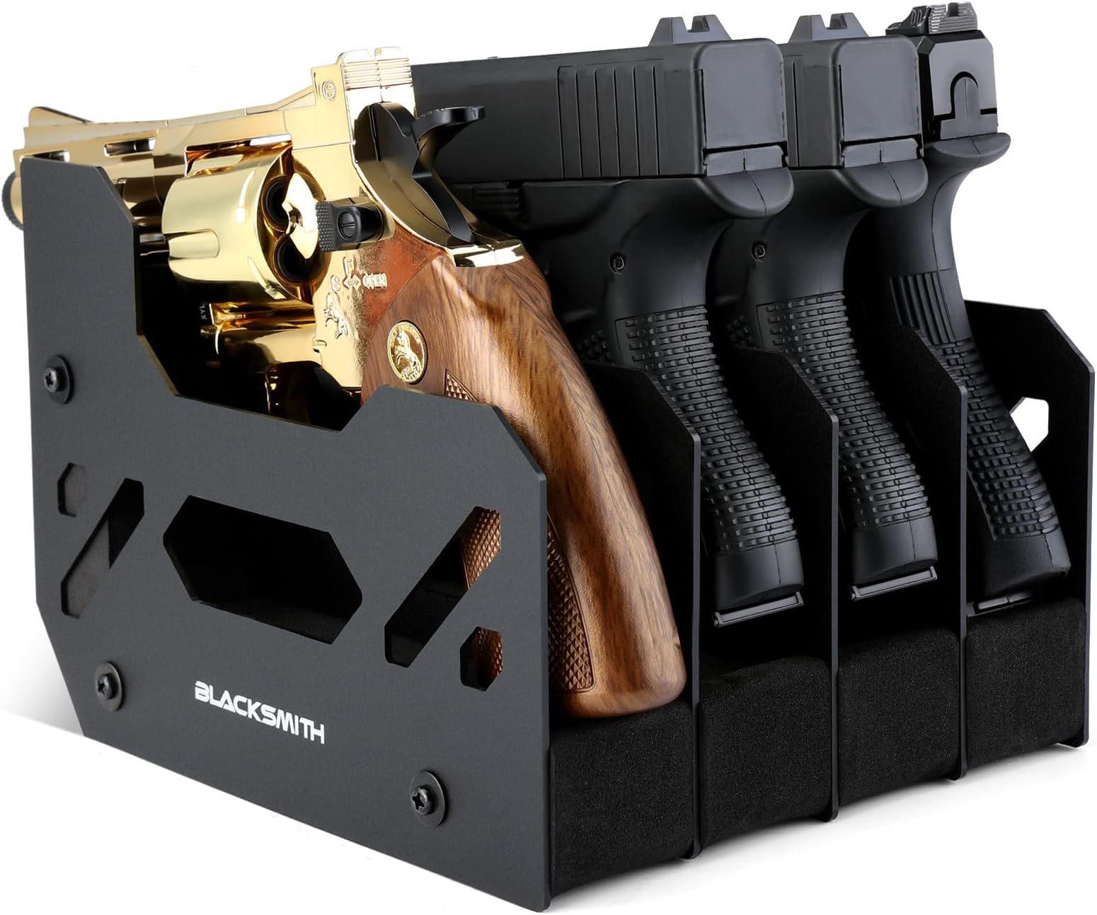BlackSmith Foam Pistol Rack for Gun Safe Gun Accessories Storage Firearm Handgun Rack Revolver Pistols Holder