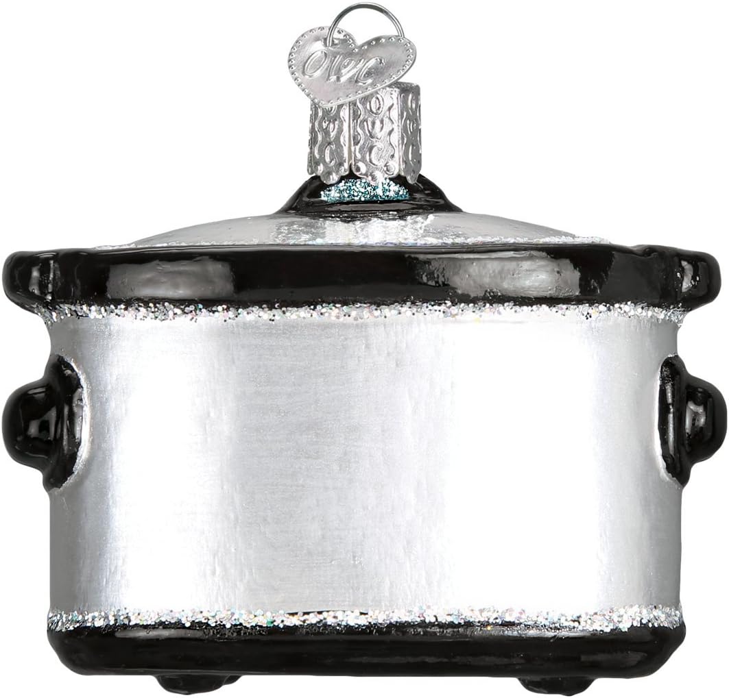 Old World Christmas Slow Cooker Glass Blown Ornament for Christmas Tree, Handcrafted Holiday Decoration, Kitchen Appliance Collection - Image 3