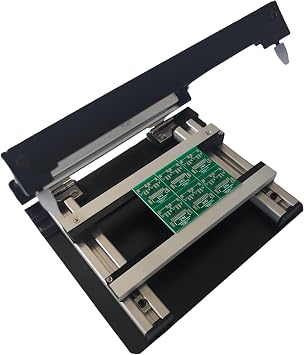Manual PCB Stencil Printer Small Screen Printing Station, SMT Steel Mesh Solder Paste Printing Table with Adjustable Thickness Precision Printing for SMT Assembly & PCB Assembly