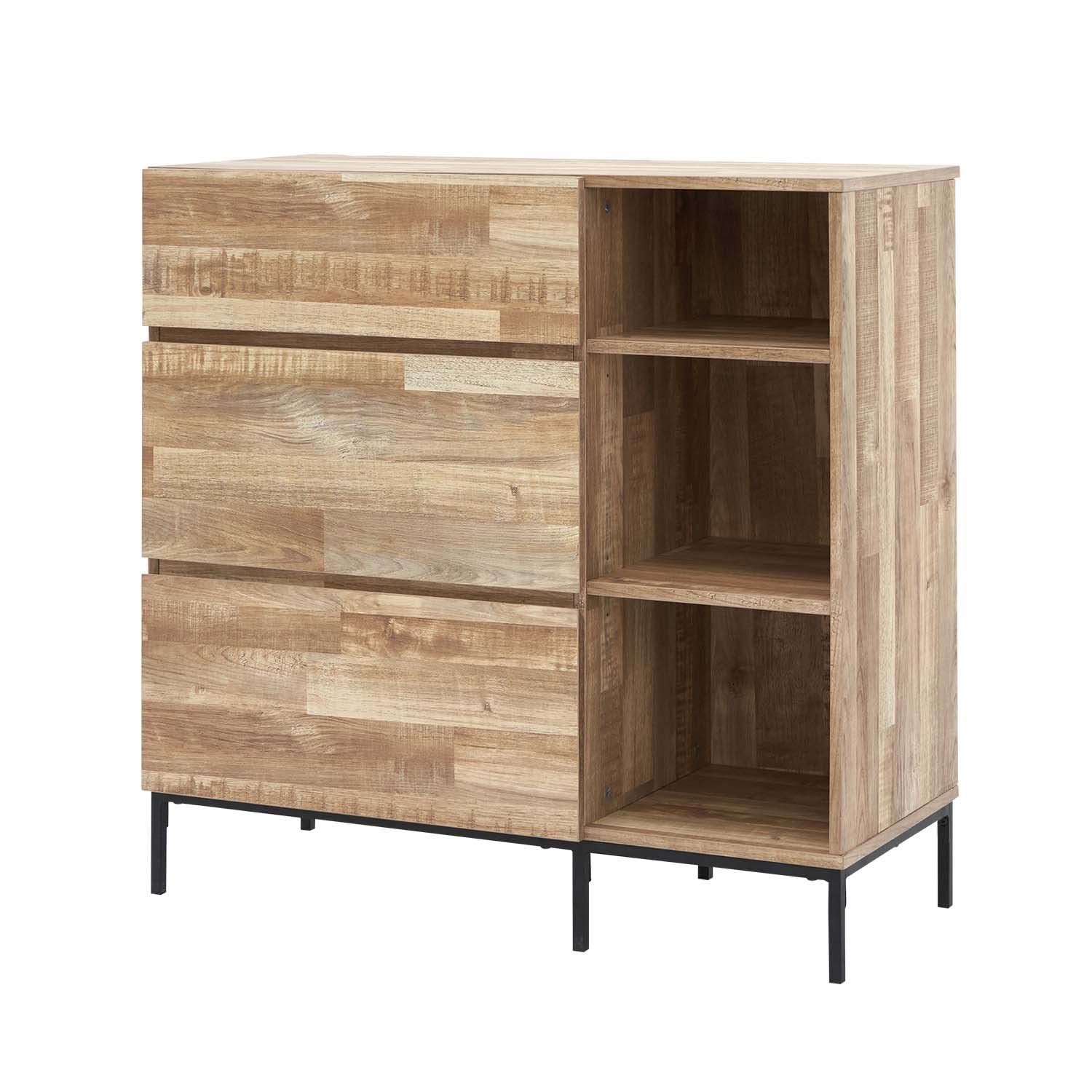 Amazon.co.jp: LOWYA ロウヤ サイドボード 収納棚 キャビネット  