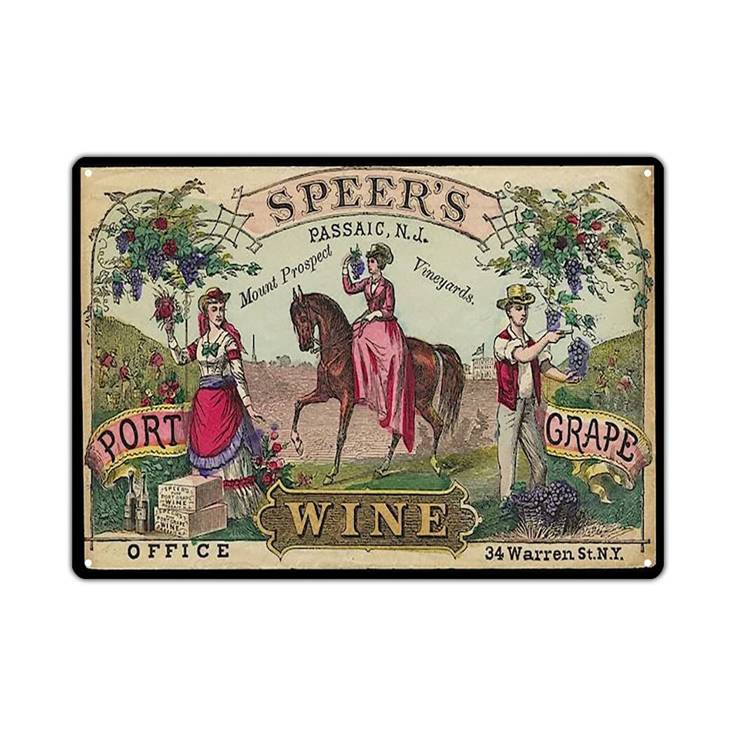 Buy Old Wine Tin Signs for Home Gate Garden Bars Restaurants Cafes